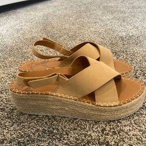 Abercrombie platform summer sandle